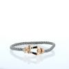 Fred Force 10 large model bracelet in pink gold and stainless steel - 360 thumbnail