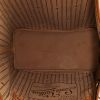Shopping bag Louis Vuitton Neverfull in tela monogram marrone e pelle naturale - Detail D2 thumbnail
