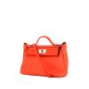 Hermès 24/24 shoulder bag in orange togo leather - 00pp thumbnail