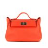 Hermès 24/24 shoulder bag in orange togo leather - 360 thumbnail