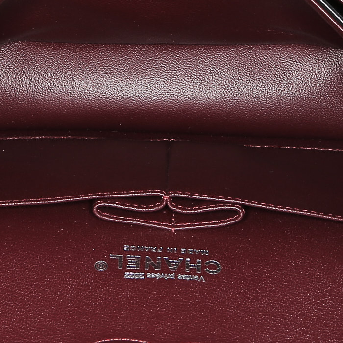 Borsa a tracolla Chanel  Timeless Petit in pelle trapuntata nera - Detail D3