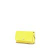 Sac/pochette Chanel Wallet on Chain en cuir matelassé jaune - 00pp thumbnail