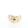 Fred Mouvementée ring in yellow gold and diamonds - 360 thumbnail
