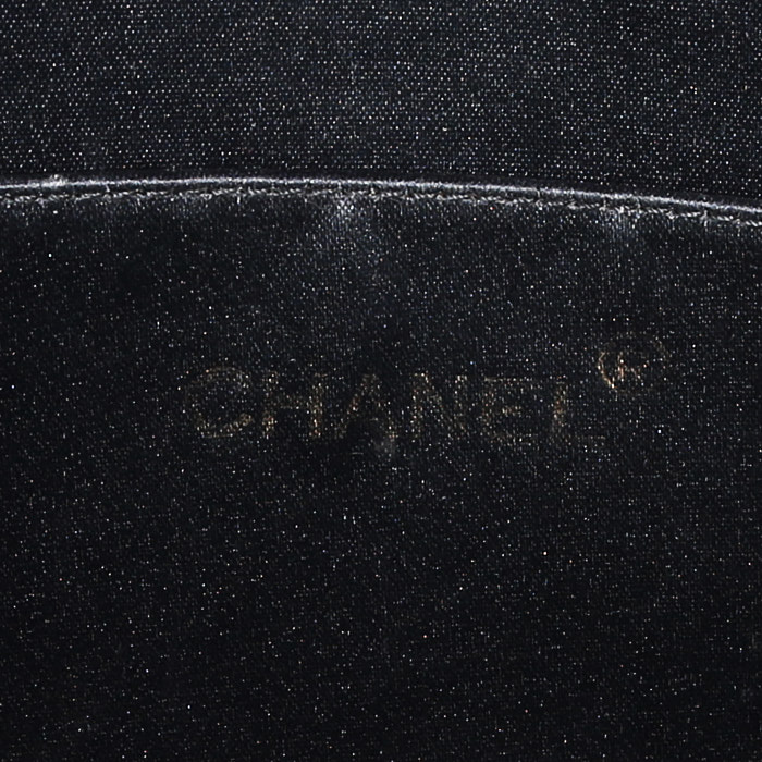 Borsettina da sera Chanel  Vintage in raso nero - Detail D3