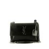 Saint Laurent  Sunset medium model  shoulder bag  in black leather - 360 thumbnail