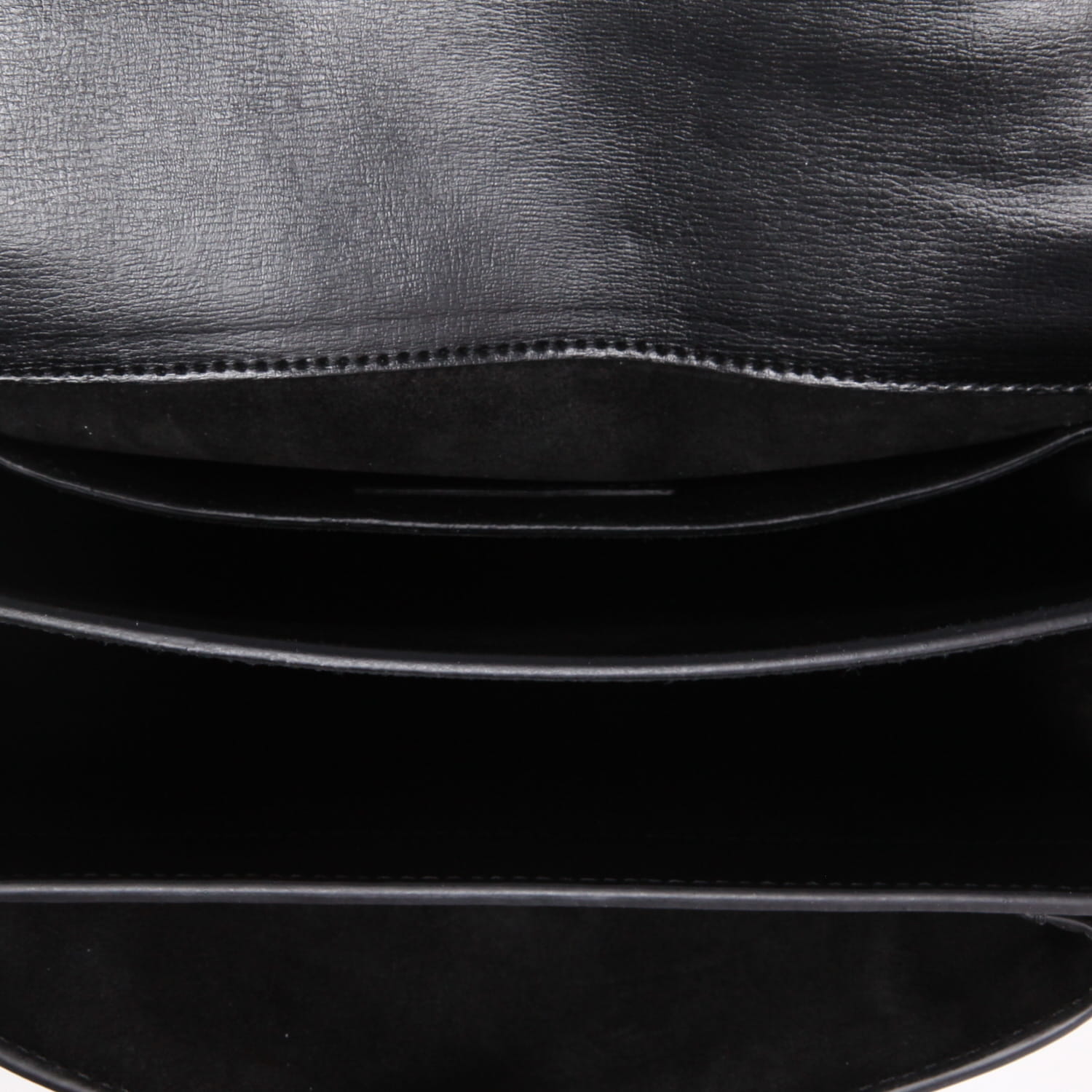 Borsa a tracolla Saint Laurent  Sunset modello medio  in pelle nera - Detail D3