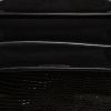 Borsa a tracolla Saint Laurent Sunset in pelle nera simil coccodrillo - Detail D3 thumbnail