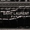 Borsa a tracolla Saint Laurent Sunset in pelle nera simil coccodrillo - Detail D4 thumbnail