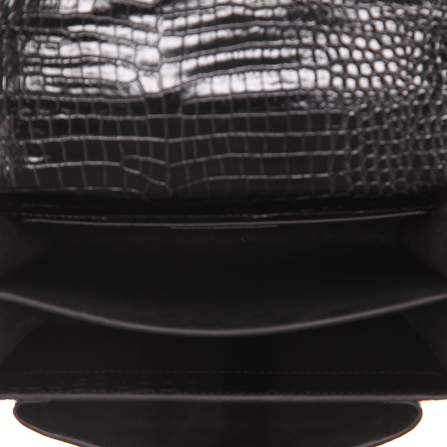 Borsa a tracolla Saint Laurent  Sunset in pelle nera - Detail D3