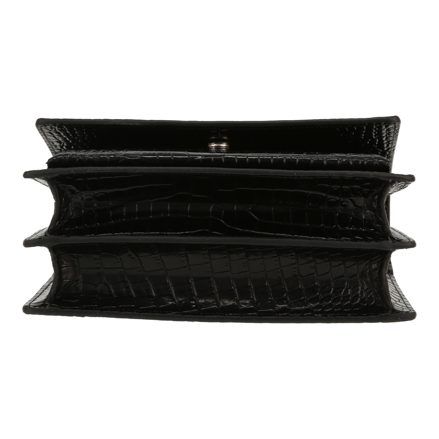 Saint Laurent ‘Sunset’ shoulder bag in black leather - Detail D1