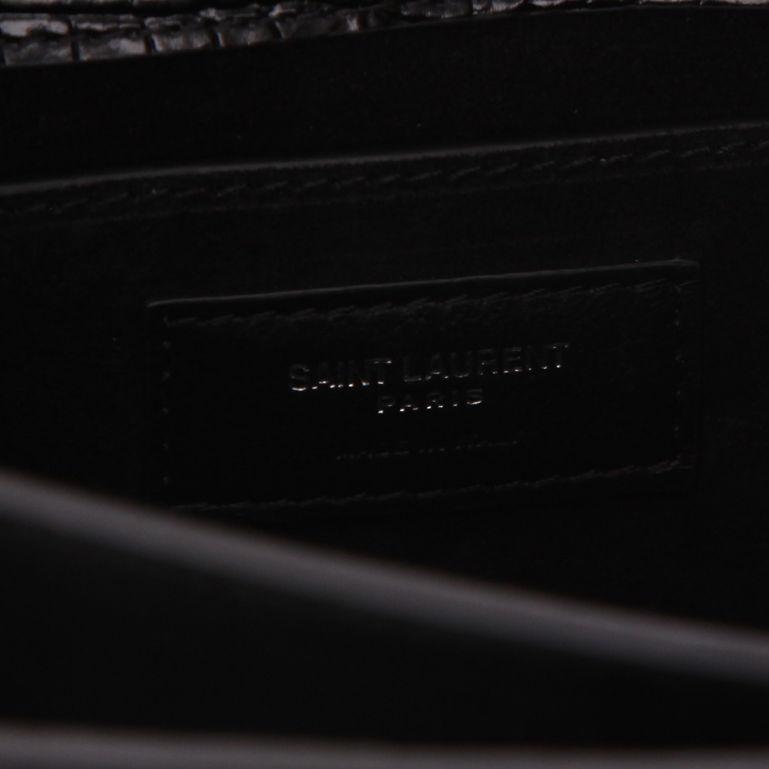 Saint Laurent ‘Sunset’ shoulder bag in black leather - Detail D2