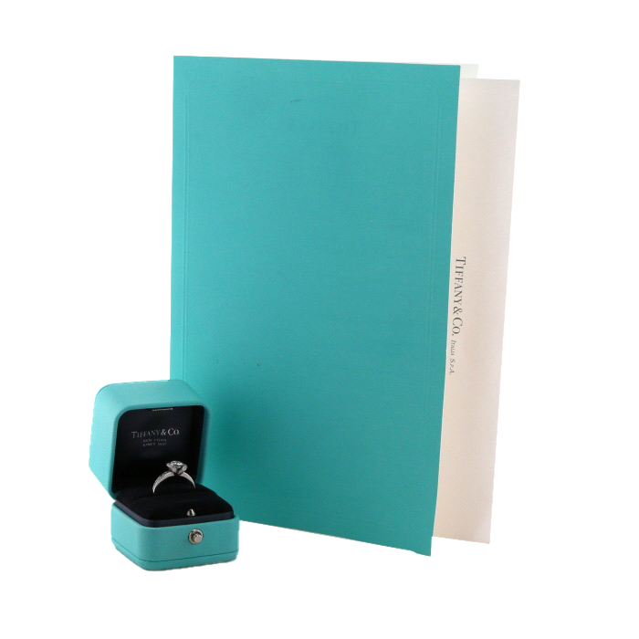 Tiffany & Co Ribbon ring in platinium and diamonds - Detail D2