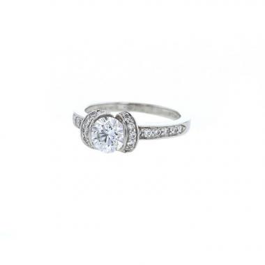 Anello Tiffany & Co Ribbon in platino e diamanti
