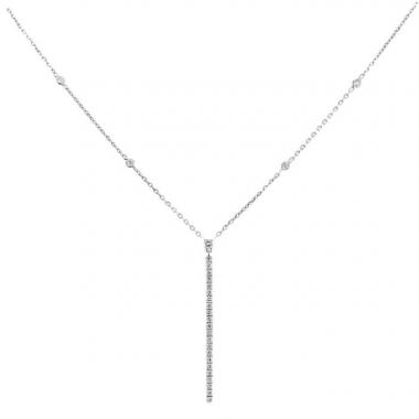 Collier Messika Gatsby en or blanc et diamants