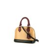 Louis Vuitton Alma BB shoulder bag in beige, black and burgundy tricolor epi leather - 00pp thumbnail