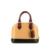 Louis Vuitton Alma BB shoulder bag in beige, black and burgundy tricolor epi leather - 360 thumbnail