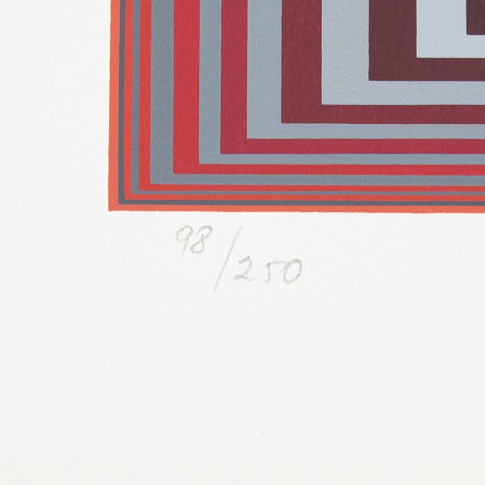 Victor Vasarely, "Almath-2", tirée de l'album "Diam", sérigraphie en couleurs sur papier, signée et numérotée, de 1988