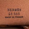 Hermès, Exceptionnelle mini Selle "Cavale", en cuir de veau swift surpiqué et veau doblis, avec son socle, signée et numérotée, de 2017 - Detail D2 thumbnail
