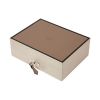 Hermès, Jewelry box, in wood, leather and suede leather, signed, of 2017 - 00pp thumbnail