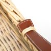 Hermès, large and rare wicker and glass tray, leather handles, signed of 2017 - Detail D2 thumbnail