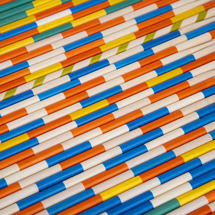Hermès, Jeu de mikado géant "Jumping", en bois, signé, de 2018 - Detail D3