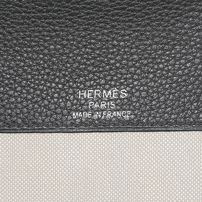 Mochila Hermès en cuero togo negro - Detail D3