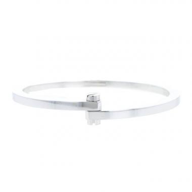 Brazalete que se puede abrir Cartier Menotte de oro blanco