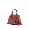 Prada shoulder bag in burgundy leather saffiano - 00pp thumbnail