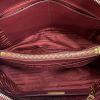 Prada shoulder bag in burgundy leather saffiano - Detail D3 thumbnail