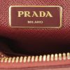 Prada shoulder bag in burgundy leather saffiano - Detail D4 thumbnail
