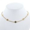 Poiray Coeur Entrelacé linked necklace in yellow gold - 360 thumbnail