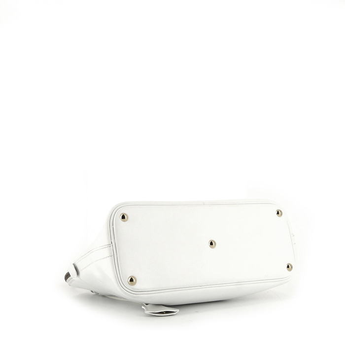 Sac à main Hermès  Bolide 27 cm en cuir blanc - Detail D5