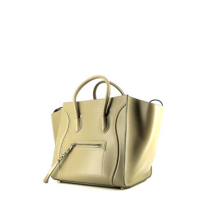 Celine Leather Medium Phantom Cabas - Green Totes, Handbags