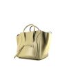 Celine Phantom shopping bag  in green leather - 00pp thumbnail