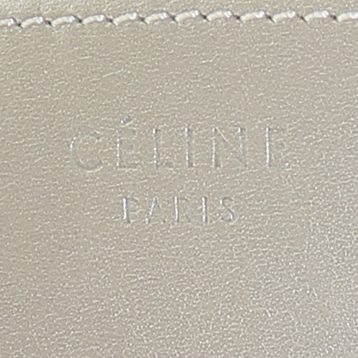 Sac cabas Celine Phantom en cuir vert - Detail D3