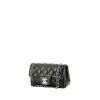 Sac bandoulière Chanel  Mini Timeless en cuir matelassé noir - 00pp thumbnail