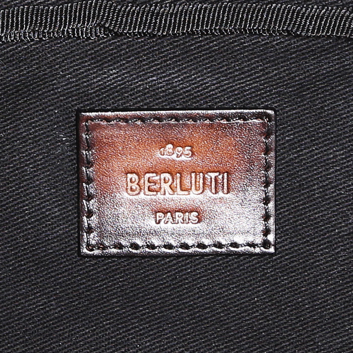 Berluti  clutch-belt  in black canvas  and black leather - Detail D3
