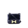 Plates Hermes Noir Hermès  Constance en cuir box bleu-marine - 360 thumbnail