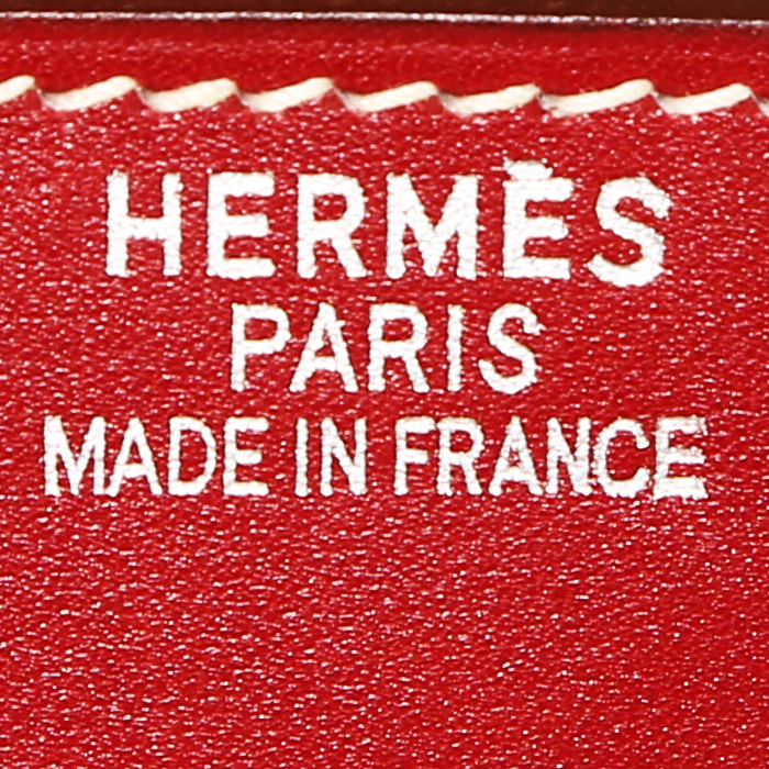 Bolso de mano Hermès  Birkin 35 cm en cuero box rojo H - Detail D3