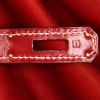 Hermès  Pre-owned Burberry Nova Check Tote Bag handbag  in red H box leather - Detail D4 thumbnail