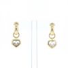 Orecchini Chopard Happy Diamonds in oro giallo e diamanti - 360 thumbnail
