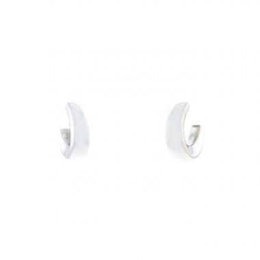 Chaumet Anneau hoop earrings in white gold