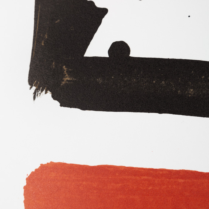 Pierre Soulages (1919-2022), Lithographie n°40 - 1978 - Detail D1