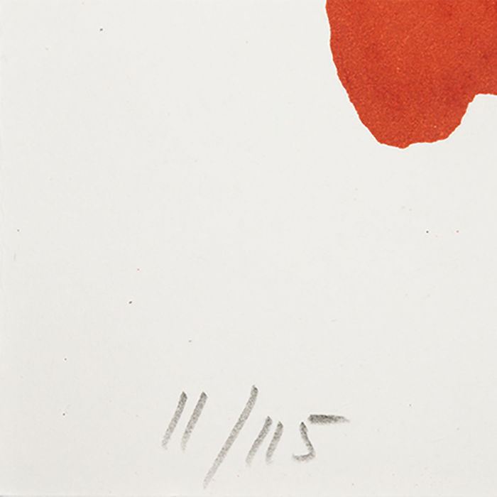 Pierre Soulages (1919-2022), Lithographie n°40 - 1978 - Detail D4