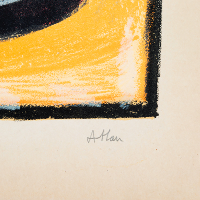 Jean-Michel Atlan, "Le Simoun", lithograph in colors on paper, artist proof, signed, of 1957 - Detail D3
