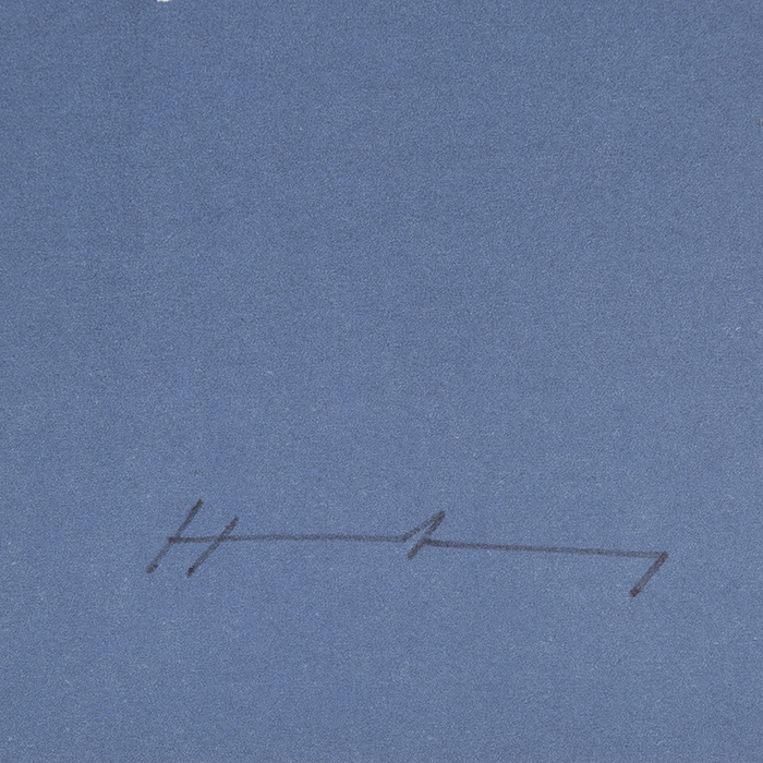 Hans Hartung, "L 1971-6 | C", zincography in colors on paper, signed and numbered, of 1971 - Detail D3