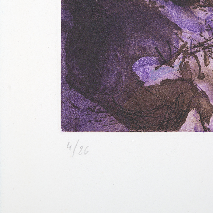 Zao Wou-Ki (1920-2013), L'étang - 1972 - Detail D3