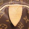 Sac de voyage Louis Vuitton Keepall 55 cm en toile monogram marron et cuir naturel - Detail D3 thumbnail