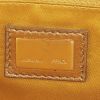 Pochette Fendi  in pelle dorata e pelliccia blu - Detail D3 thumbnail