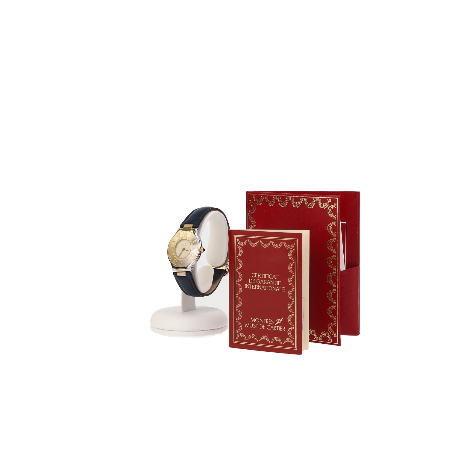 Cartier Must 21  in stainless steel and gold plated Circa 1992 - Detail D2